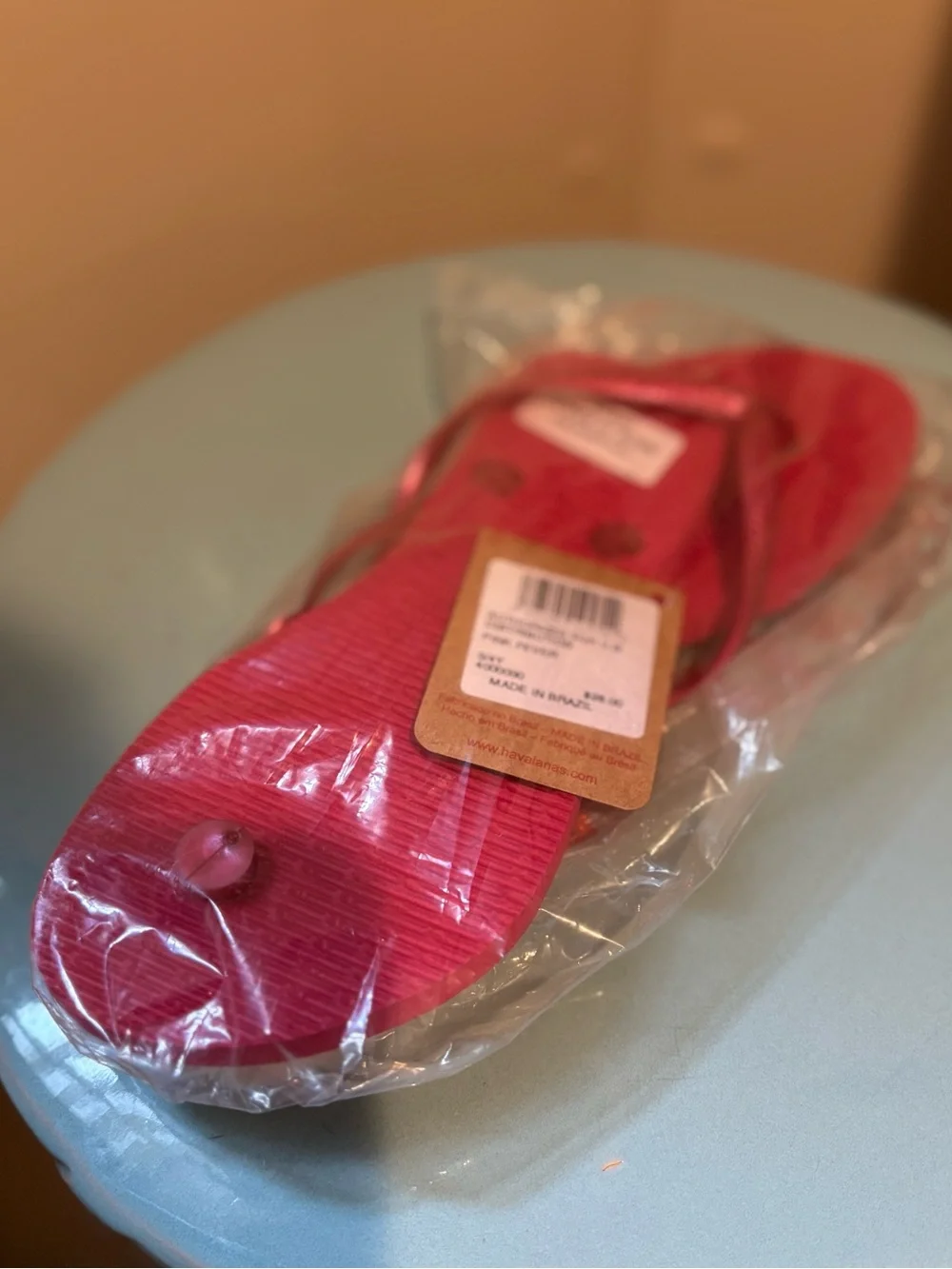 Havaianas Pink Fever Slim Strap Flip Flops